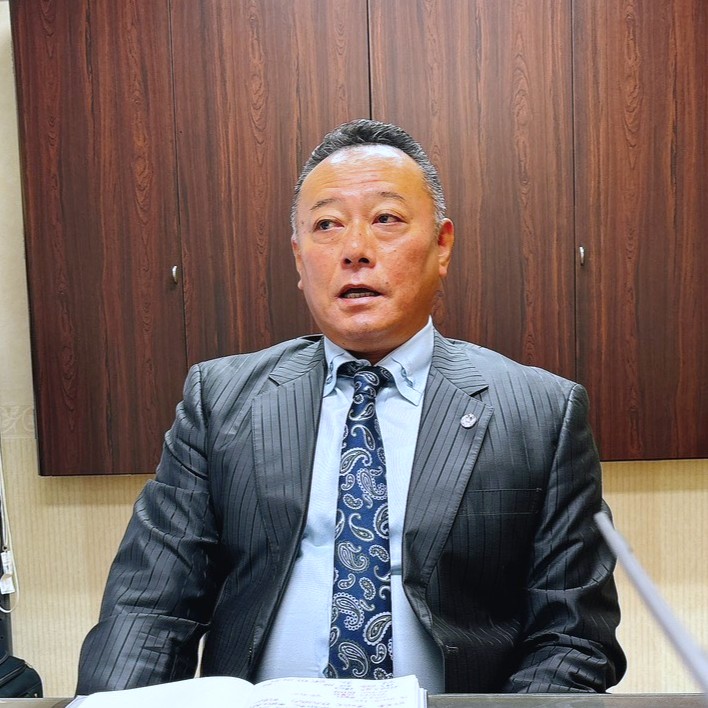代表取締役社長河端徽岳　