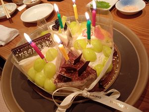 合同誕生会ケーキ