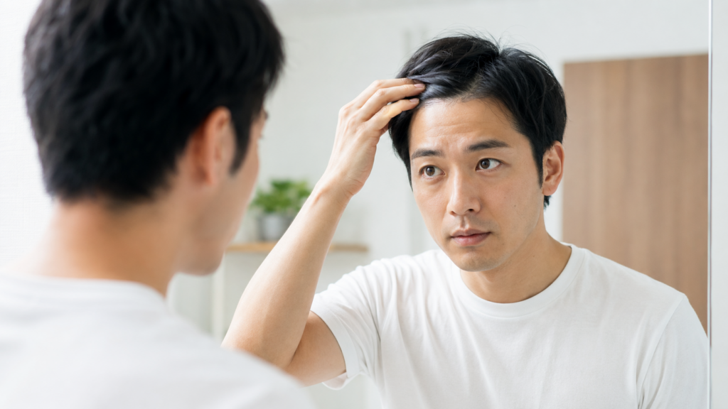 薄毛は何歳から始まる？年代別の傾向とAGAの初期症状を解説